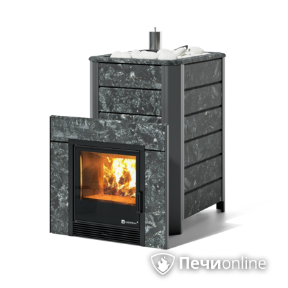 Дровяная печь-каменка ИзиСтим Ялта 35 (Пироксенит), AISI 321 в Сыктывкаре